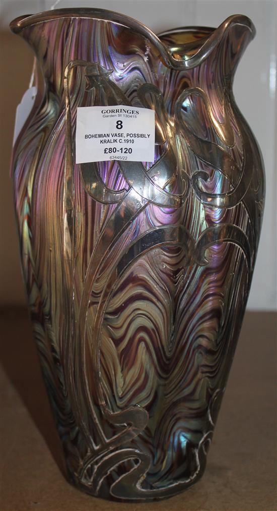 Bohemian vase, possibly Kralik c.1910